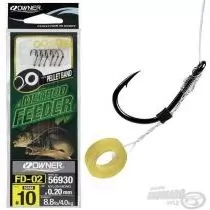 OWNER FD-02 Method Feeder előkötött monofil előke pellet karikával - 10 / 0,20 mm