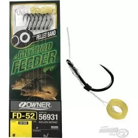 OWNER FD-52 Method Feeder előkötött monofil előke pellet karikával - 12 / 0,20 mm