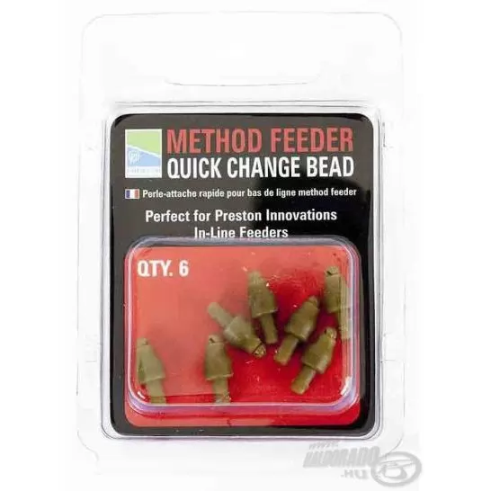 PRESTON Method Feeder Gyorskapocs gyöngy