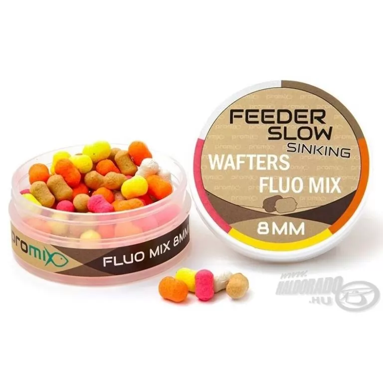 Promix Feeder Slow Sinking Wafters Fluo Mix 8 mm / 1