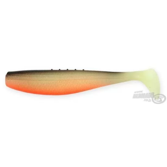 REIVA Flat Minnow Shad 7,5 cm - Fekete-Fehér-Narancs