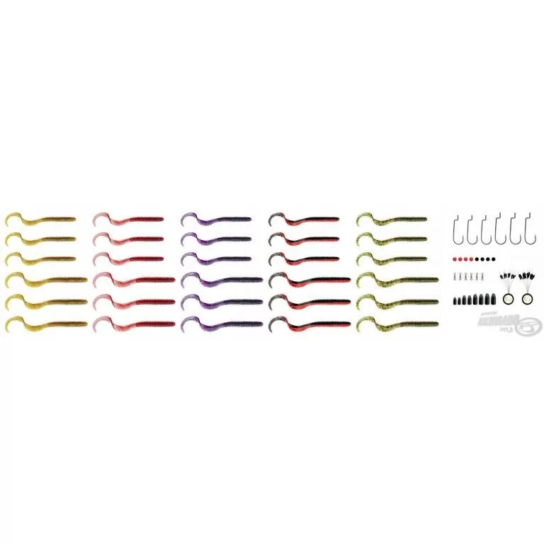 SAVAGE GEAR Rib Worm Kit 60 db-os / 2
