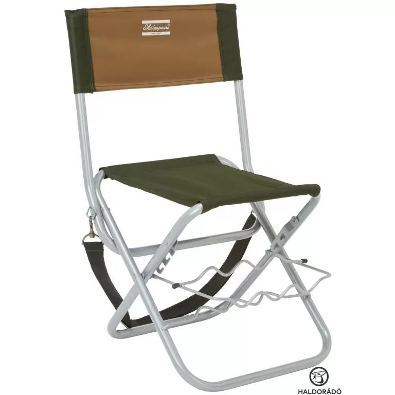 SHAKESPEARE Folding Chair with rod rest horgásszék bottartóval / 1